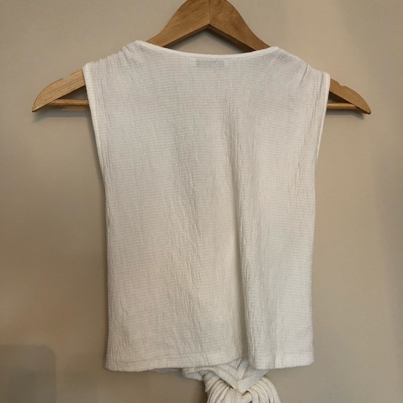 Zara White Tie Top S - Picture 5 of 6